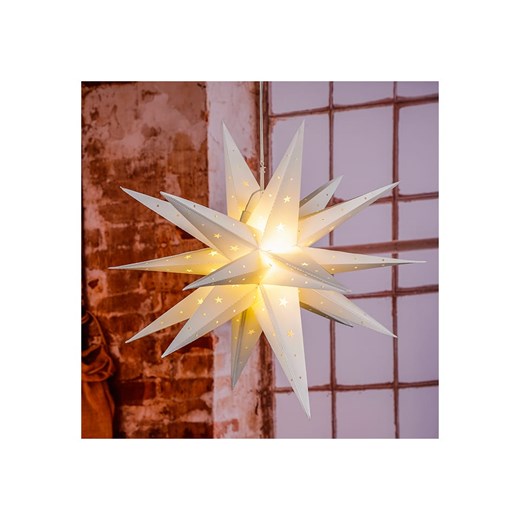 Profiline Dekoracja LED "Star" w kolorze ciepłej bieli - Ø 58 cm - id: 13191472 - marki Profiline - 177622153 Profiline Dekoracja LED "Star" w kolorze ciepłej bieli - Ø 58 cm ze sklepu Limango Polska w kategorii Oświetlenie - zdjęcie 177622153