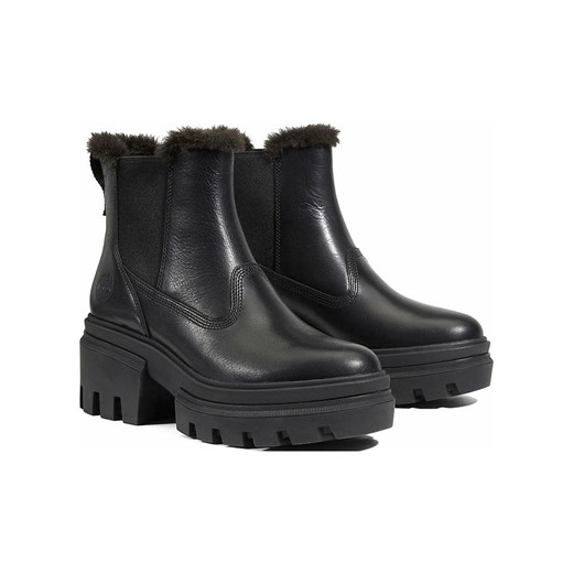 Timberland Skórzane sztyblety &quot;Everleigh&quot; w kolorze czarnym ze sklepu Limango Polska w kategorii Botki - zdjęcie 177623821