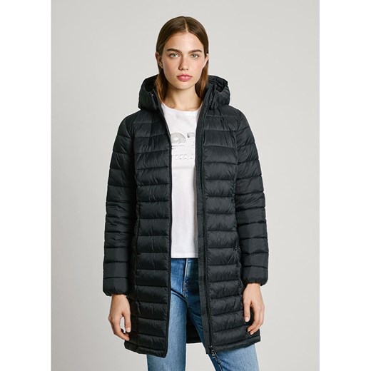 Pepe Jeans Płaszcz pikowany w kolorze czarnym ze sklepu Limango Polska w kategorii Płaszcze damskie - zdjęcie 177624333