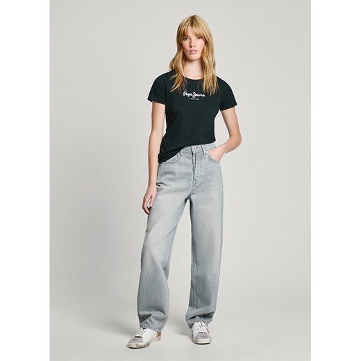 Pepe Jeans Koszulka w kolorze czarnym ze sklepu Limango Polska w kategorii Bluzki damskie - zdjęcie 177624352