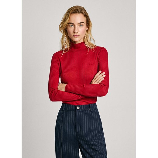 Pepe Jeans Koszulka w kolorze czerwonym ze sklepu Limango Polska w kategorii Bluzki damskie - zdjęcie 177624374