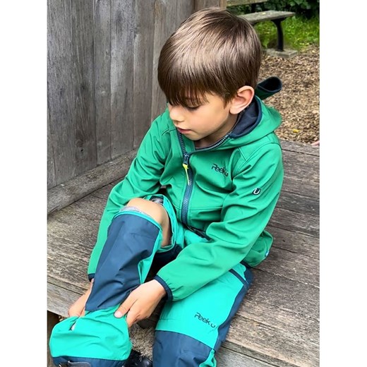 Peek U Spodnie trekkingowe Zipp-Off "Terra" w kolorze zielonym Peek U 110 wyprzedaż Limango Polska