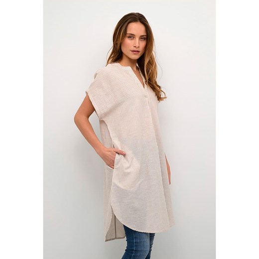 CULTURE Sukienka w kolorze kremowym Culture S wyprzedaż Limango Polska