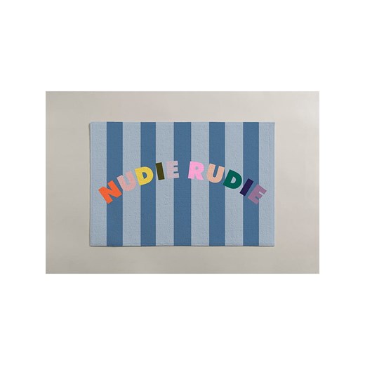 The Wild Hug Dywanik łazienkowy &quot;Nudie&quot; w kolorze niebiesko-błękitnym - 60 x 40 cm ze sklepu Limango Polska w kategorii Dywaniki łazienkowe - zdjęcie 177626573