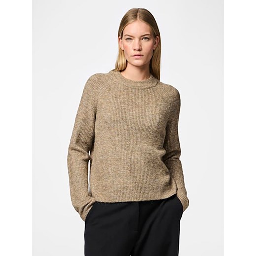 Pieces Sweter w kolorze beżowym ze sklepu Limango Polska w kategorii Swetry damskie - zdjęcie 177627431