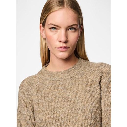Pieces Sweter w kolorze beżowym Pieces M wyprzedaż Limango Polska