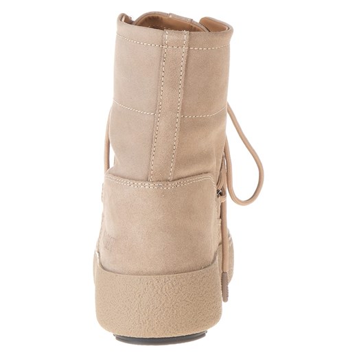 Moon Boot Skórzane botki zimowe &quot;Mtrack Lace&quot; w kolorze beżowym Moon Boot 41 wyprzedaż Limango Polska