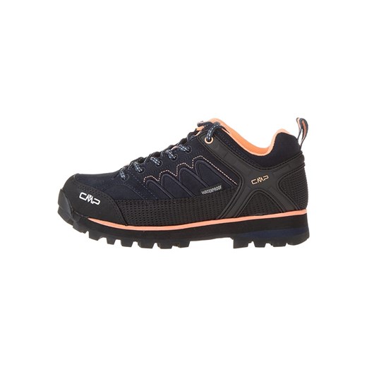 CMP Skórzane buty trekkingowe &quot;Moon Low&quot; w kolorze czarno-pomarańczowym ze sklepu Limango Polska w kategorii Buty trekkingowe damskie - zdjęcie 177628462