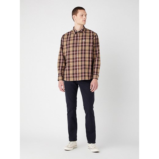 Wrangler Koszula - Regular fit - w kolorze jasnobrązowo-czerwonym ze sklepu Limango Polska w kategorii Koszule męskie - zdjęcie 177628940