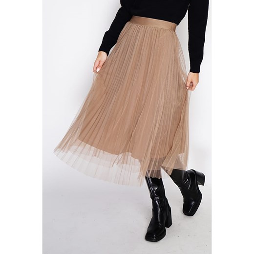 ASSUILI Spódnica w kolorze beżowym ze sklepu Limango Polska w kategorii Spódnice - zdjęcie 177629054
