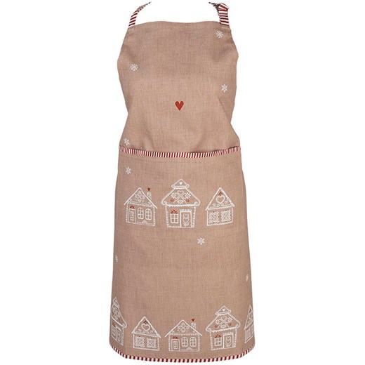 Clayre &amp; Eef Fartuch w kolorze beżowym - 85 x 70 cm ze sklepu Limango Polska w kategorii Ścierki kuchenne - zdjęcie 177629412