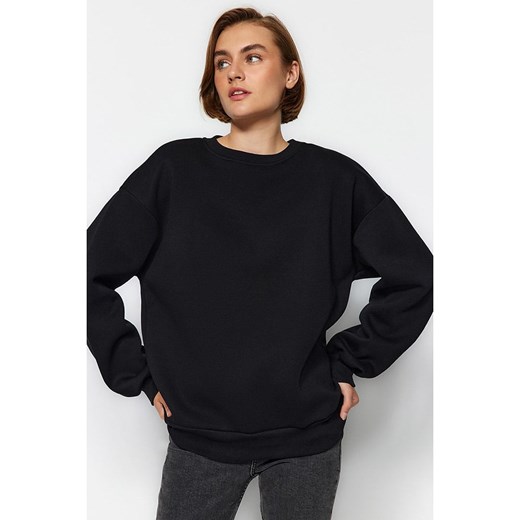 trendyol Bluza w kolorze czarnym ze sklepu Limango Polska w kategorii Bluzy damskie - zdjęcie 177630172
