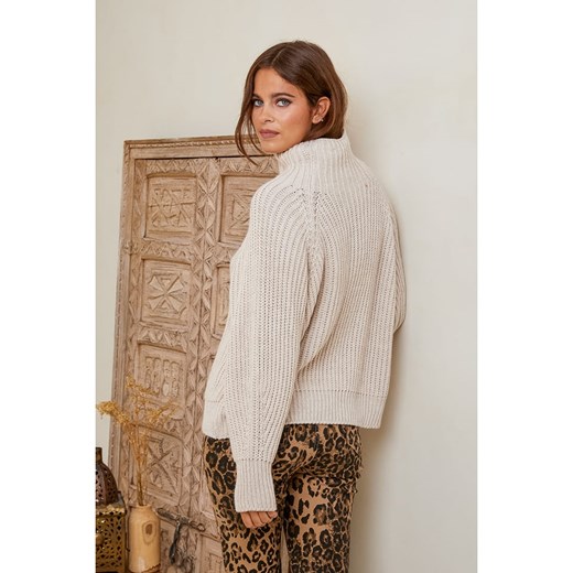 Joséfine Sweter "Bambino" w kolorze beżowym Joséfine S okazyjna cena Limango Polska