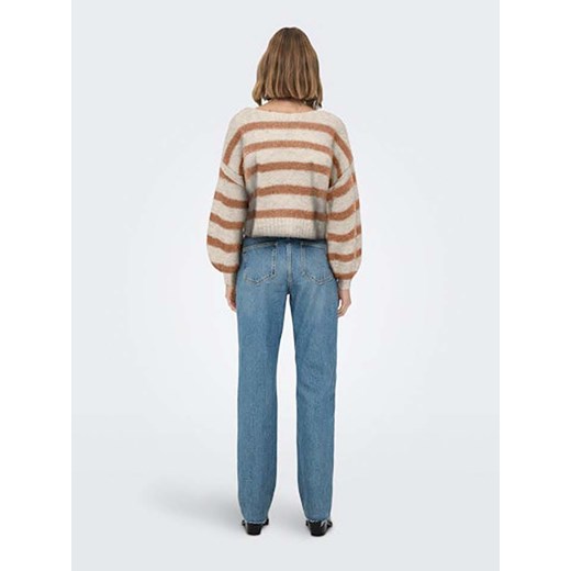 ONLY Sweter w kolorze beżowo-jasnobrązowym S okazyjna cena Limango Polska