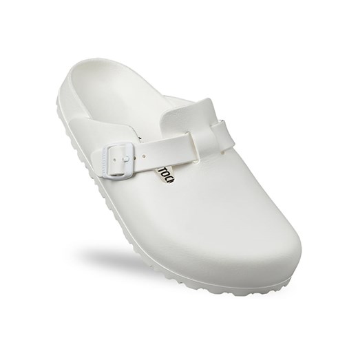 Birkenstock Chodaki &quot;Boston&quot; w kolorze białym ze sklepu Limango Polska w kategorii Klapki damskie - zdjęcie 177631242