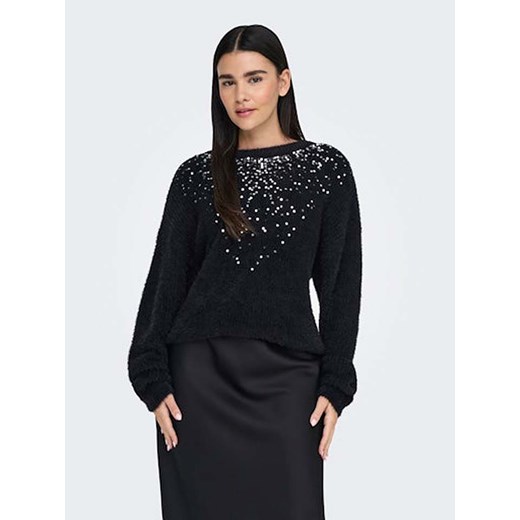ONLY Sweter w kolorze czarnym ze sklepu Limango Polska w kategorii Swetry damskie - zdjęcie 177632420