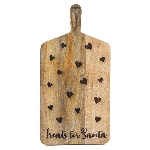 SiL Interiors Deska &apos;&apos;Treats for Santa&apos;&apos; w kolorze jasnobrązowym do krojenia - 50 x 20 cm ze sklepu Limango Polska w kategorii Deski - zdjęcie 177632574