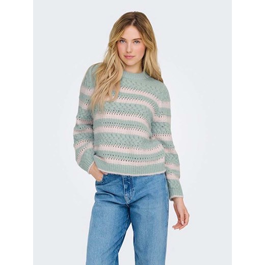 ONLY Sweter w kolorze błękitno-jasnoróżowym ze sklepu Limango Polska w kategorii Swetry damskie - zdjęcie 177632581