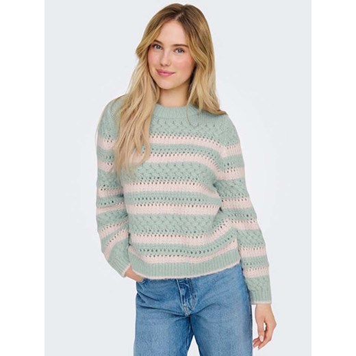 ONLY Sweter w kolorze błękitno-jasnoróżowym S okazja Limango Polska