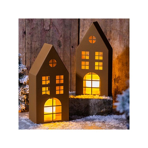 Nordheim Świecznik &quot;House&quot; w kolorze brązowym - 18 x 40 x 11 cm ze sklepu Limango Polska w kategorii Świeczniki - zdjęcie 177633121