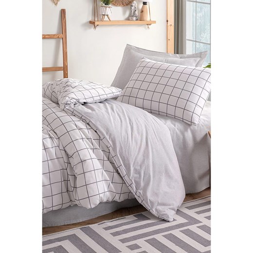 Elizabed Komplet pościeli w kolorze szaro-białym Elizabed 155x200 cm wyprzedaż Limango Polska