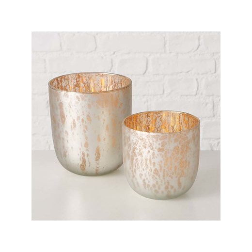 Boltze Świeczniki (2 szt.) &quot;Rowina&quot; w kolorze złotym Boltze onesize promocja Limango Polska