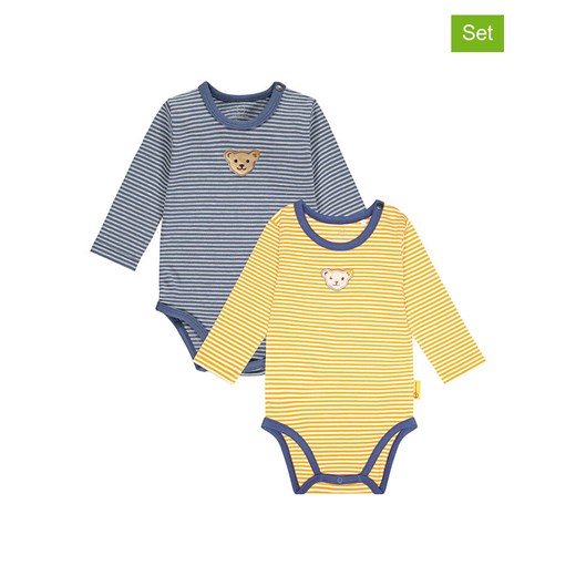 Steiff Body (2 szt.) w kolorze żółtym i granatowym ze sklepu Limango Polska w kategorii Body niemowlęce - zdjęcie 177634461