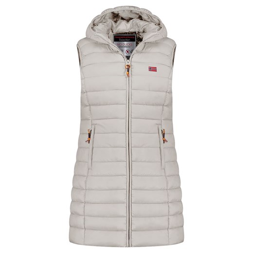 Geographical Norway Kamizelka pikowana &quot;Vatikolor&quot; w kolorze jasnoszarym ze sklepu Limango Polska w kategorii Kamizelki damskie - zdjęcie 177635060