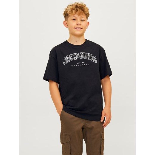 JACK &amp; JONES Junior Koszulka w kolorze czarnym ze sklepu Limango Polska w kategorii T-shirty chłopięce - zdjęcie 177636160