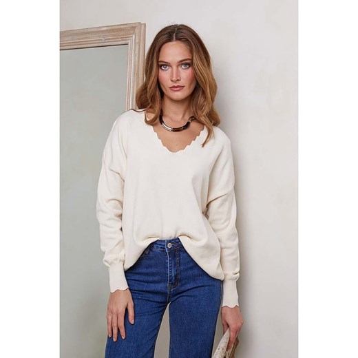 Joséfine Sweter &quot;Josefine&quot; w kolorze kremowym ze sklepu Limango Polska w kategorii Swetry damskie - zdjęcie 177636230