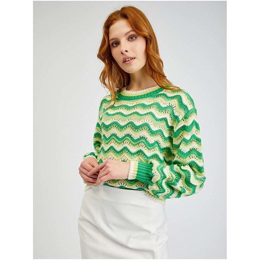 orsay Sweter w kolorze zielonym ze sklepu Limango Polska w kategorii Swetry damskie - zdjęcie 177636342