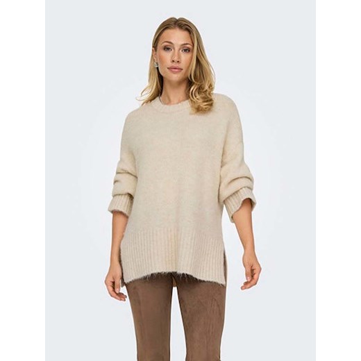 ONLY Sweter w kolorze beżowym ze sklepu Limango Polska w kategorii Swetry damskie - zdjęcie 177636754