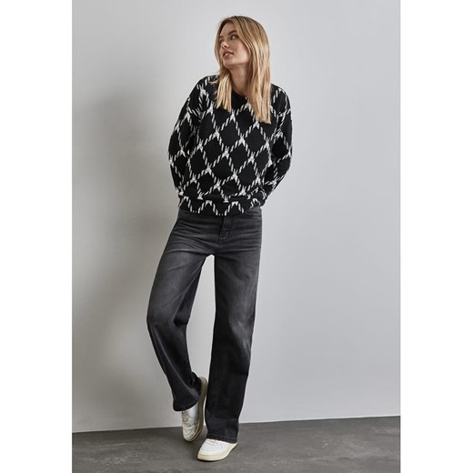 Street One Sweter w kolorze czarno-białym ze sklepu Limango Polska w kategorii Swetry damskie - zdjęcie 177637081
