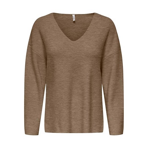ONLY Sweter w kolorze brązowym ze sklepu Limango Polska w kategorii Swetry damskie - zdjęcie 177639214