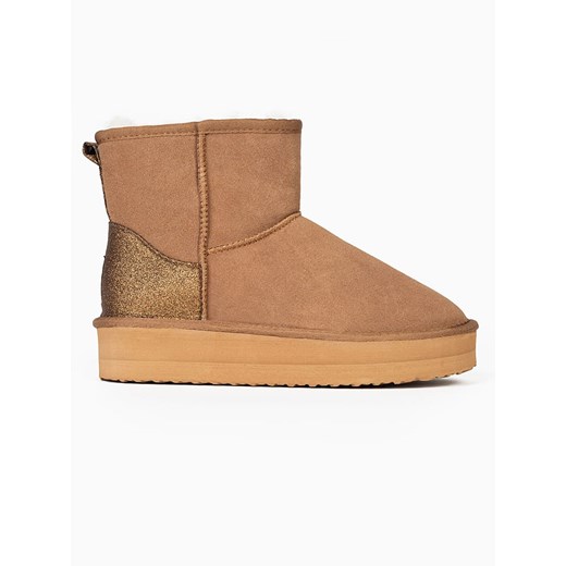 Gooce Skórzane botki zimowe &quot;Acacia&quot; w kolorze jasnobrązowym Gooce 40 promocja Limango Polska