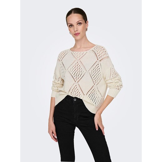 ONLY Sweter w kolorze kremowym L okazja Limango Polska
