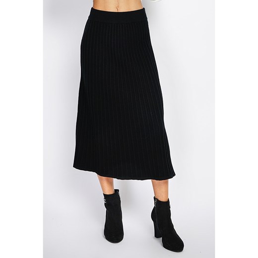ASSUILI Kaszmirowa spódnica w kolorze czarnym ze sklepu Limango Polska w kategorii Spódnice - zdjęcie 177641220