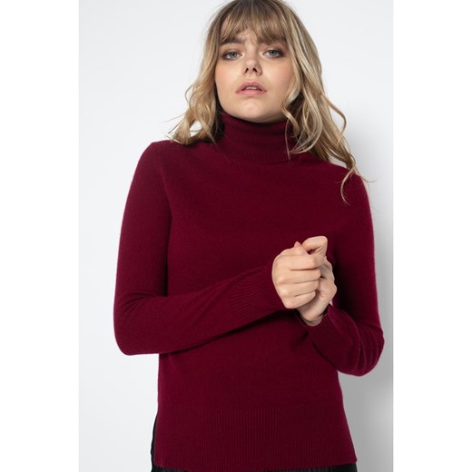 Perfect Cashmere Kaszmirowy golf &quot;Tracy&quot; w kolorze bordowym ze sklepu Limango Polska w kategorii Swetry damskie - zdjęcie 177641852