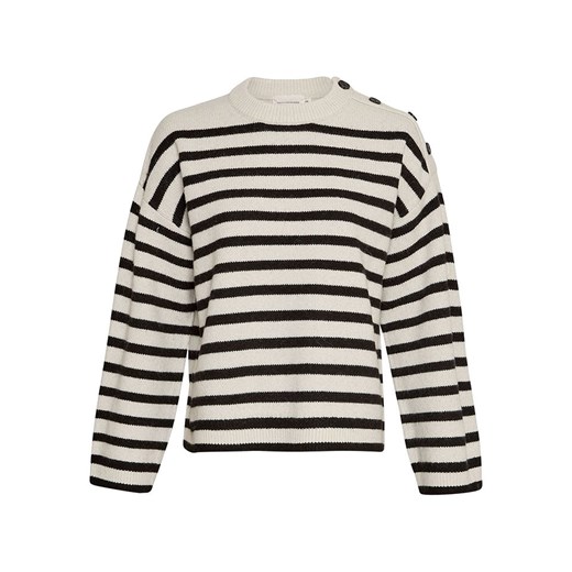 MOSS COPENHAGEN Sweter &quot;Carina&quot; w kolorze biało-czarnym ze sklepu Limango Polska w kategorii Swetry damskie - zdjęcie 177642641