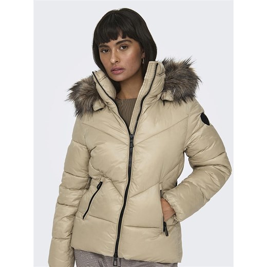 ONLY Kurtka zimowa w kolorze beżowym M okazyjna cena Limango Polska