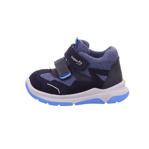 superfit Skórzane sneakersy w kolorze granatowym ze sklepu Limango Polska w kategorii Buty sportowe dziecięce - zdjęcie 177644051