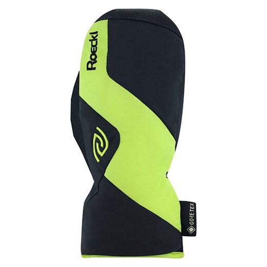 Roeckl SPORTS Rękawiczki narciarskie &quot;Axams GTX&quot; w kolorze czarno-zielonym ze sklepu Limango Polska w kategorii Rękawiczki dziecięce - zdjęcie 177644530
