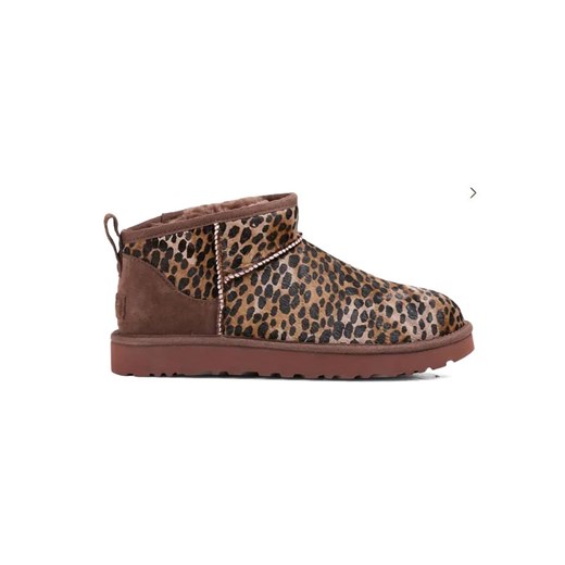 UGG Skórzane botki &quot;Classic Ultra Mini Caspian&quot; w kolorze brązowym ze sklepu Limango Polska w kategorii Śniegowce damskie - zdjęcie 177644954