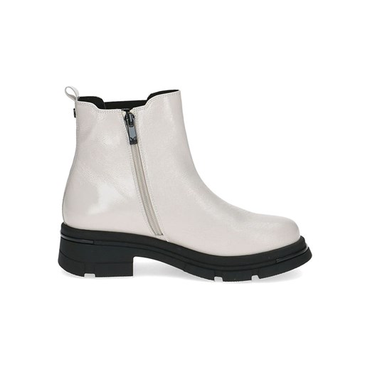 Caprice Skórzane botki w kolorze białym Caprice 38 okazja Limango Polska