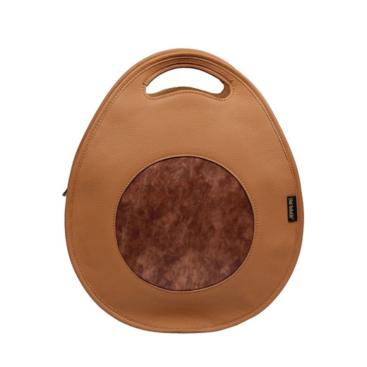 brązowa torebka damska skórzana  z funkcją plecaka Poly ze sklepu Słoń Torbalski w kategorii Torby Shopper bag - zdjęcie 177648261