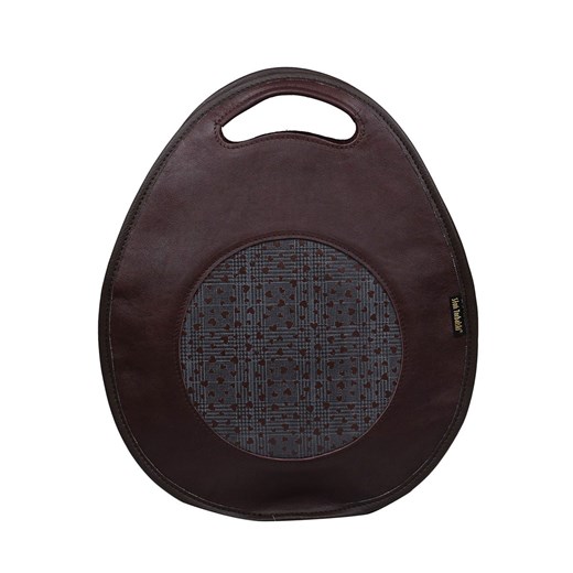 fioletowa torebka damska skórzana z funkcją plecaka Poly ze sklepu Słoń Torbalski w kategorii Torby Shopper bag - zdjęcie 177648282