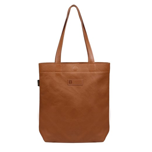 torebka damska skórzana Chiara shopperka brązowa ze sklepu Słoń Torbalski w kategorii Torby Shopper bag - zdjęcie 177648972