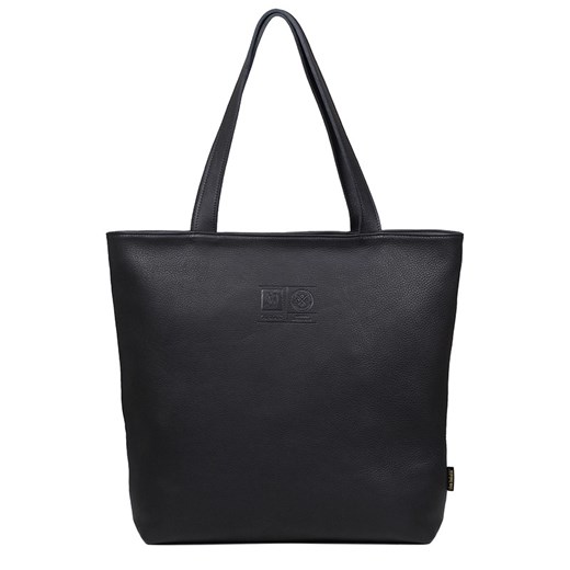 torebka damska skórzana Jessica shopper czarny ze sklepu Słoń Torbalski w kategorii Torby Shopper bag - zdjęcie 177653151