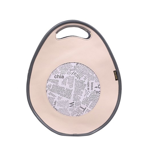beżowa torebka damska skórzana z funkcją plecaka Poly ze sklepu Słoń Torbalski w kategorii Torby Shopper bag - zdjęcie 177653292