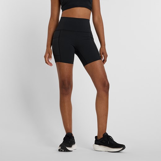 Spodenki damskie New Balance WS51271BK – czarne ze sklepu New Balance Poland w kategorii Szorty - zdjęcie 177658624
